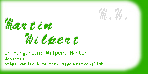 martin wilpert business card